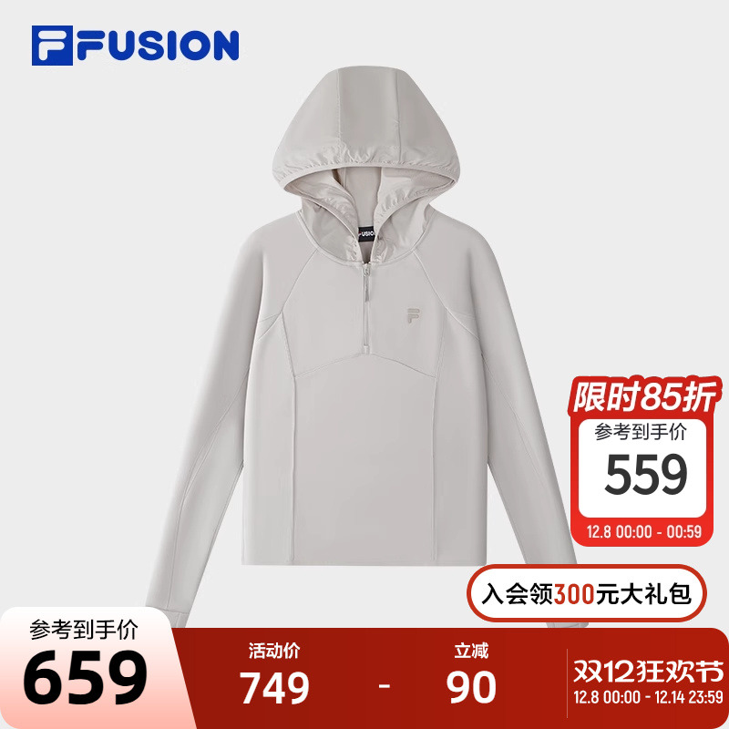 FILAFUSION斐乐女子连帽卫衣