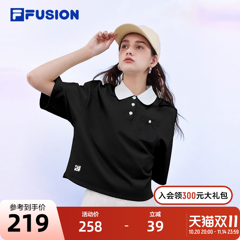 FILAFUSION斐乐女子短袖POLO