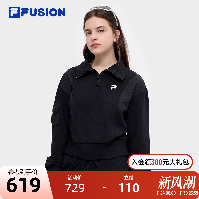 FILAFUSION斐乐女子套头卫衣