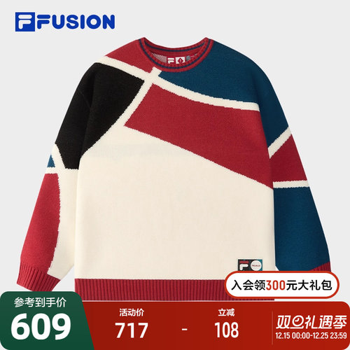 FILAFUSION斐乐情侣编织衫