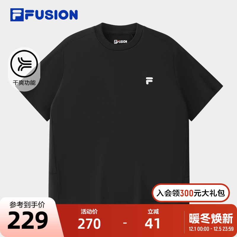 FILAFUSION斐乐潮牌针织短袖衫