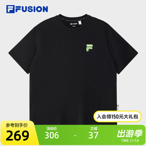 FILAFUSION斐乐潮牌针织短袖衫