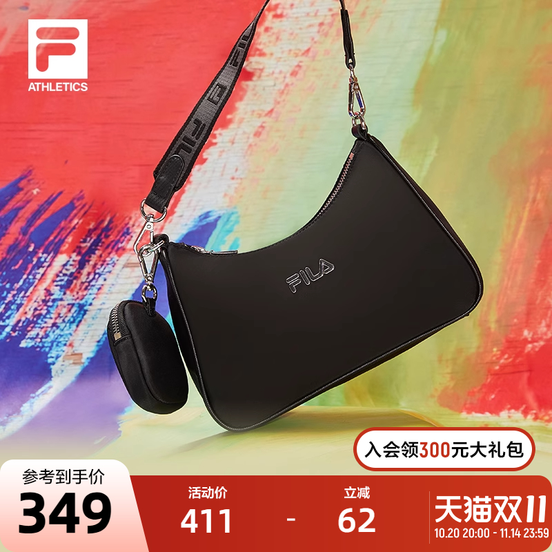 FILA斐乐官方女小挎包运动腋下包休闲包包斜挎手提旅行单肩包潮