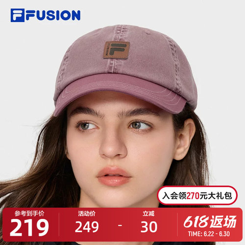 FILAFUSION斐乐情侣棒球帽