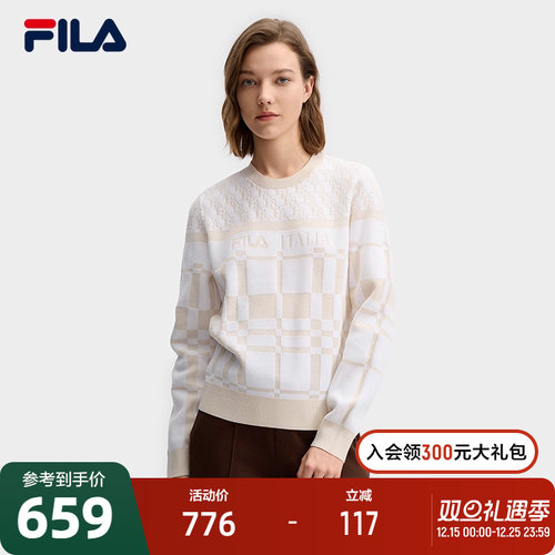 FILA斐乐女士休闲编织衫毛衣