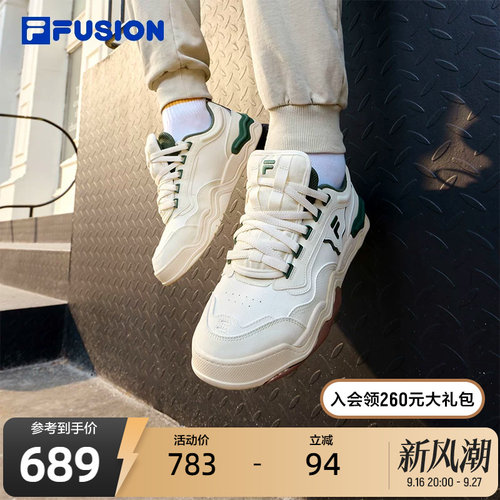 FILA FUSION斐乐潮牌男鞋潮流板鞋冬款时尚轻便休闲鞋KICK