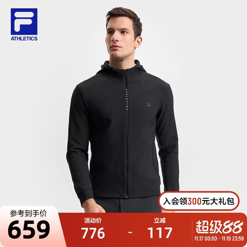 FILA斐乐针织连帽外套