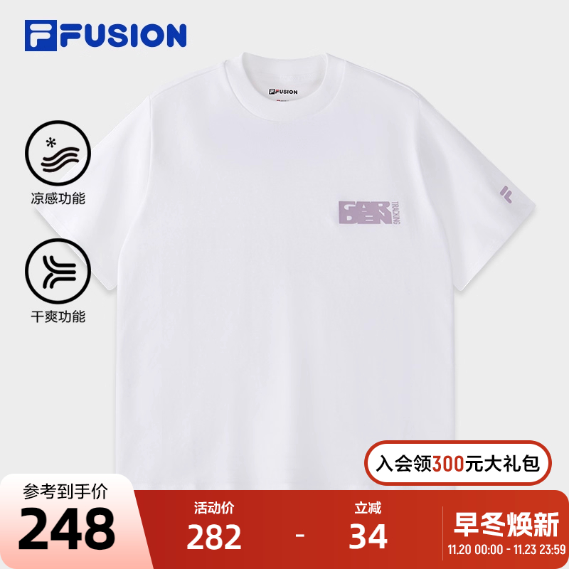 FILAFUSION斐乐短袖T女子