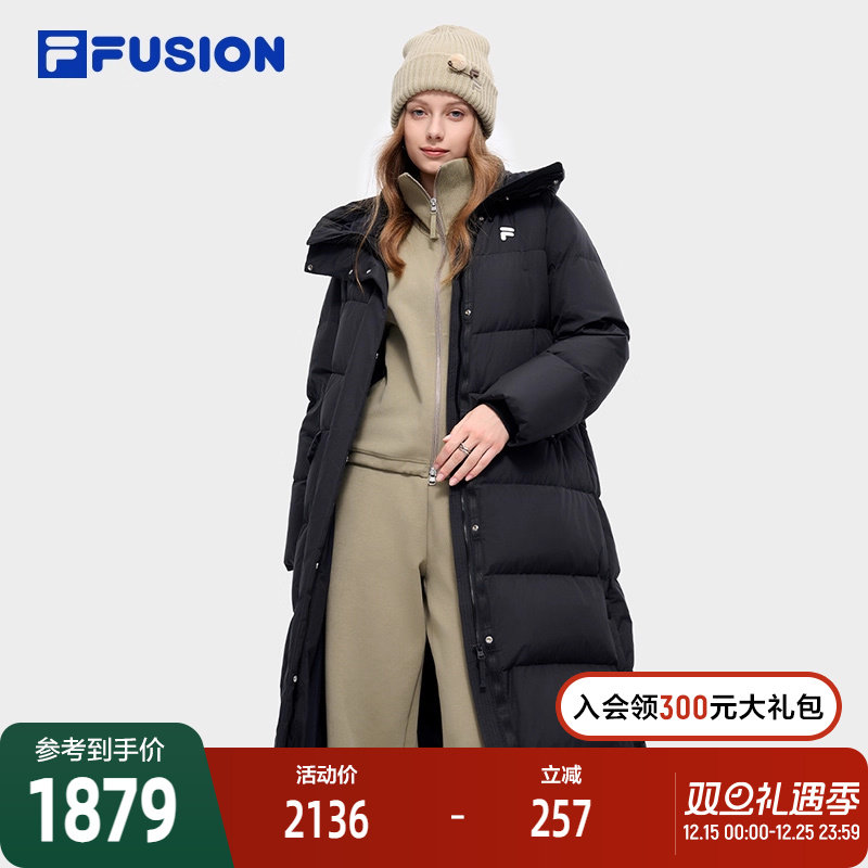 FILAFUSION斐乐长羽绒服女子
