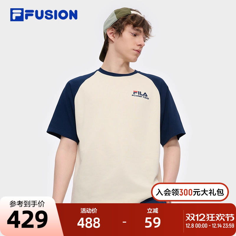 FILAFUSION斐乐中性针织短袖衫