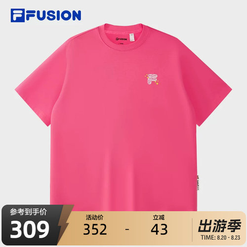 FILAFUSION斐乐中性针织短袖衫