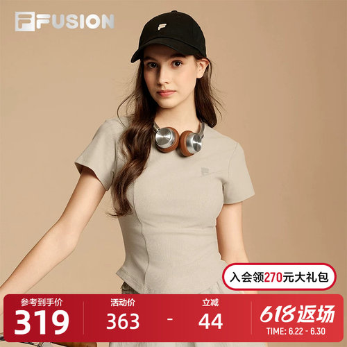 FILAFUSION斐乐女子短袖T
