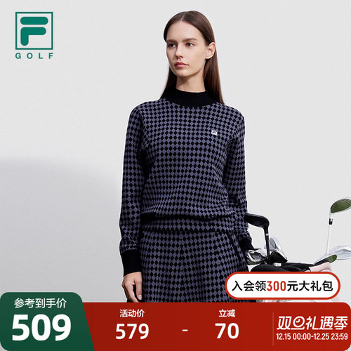 斐乐编织衫Fila小高领上衣