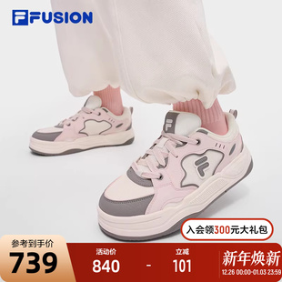 SO滑板生活鞋 FILA 板鞋 BANK 2025冬新款 FUSION斐乐潮牌女鞋