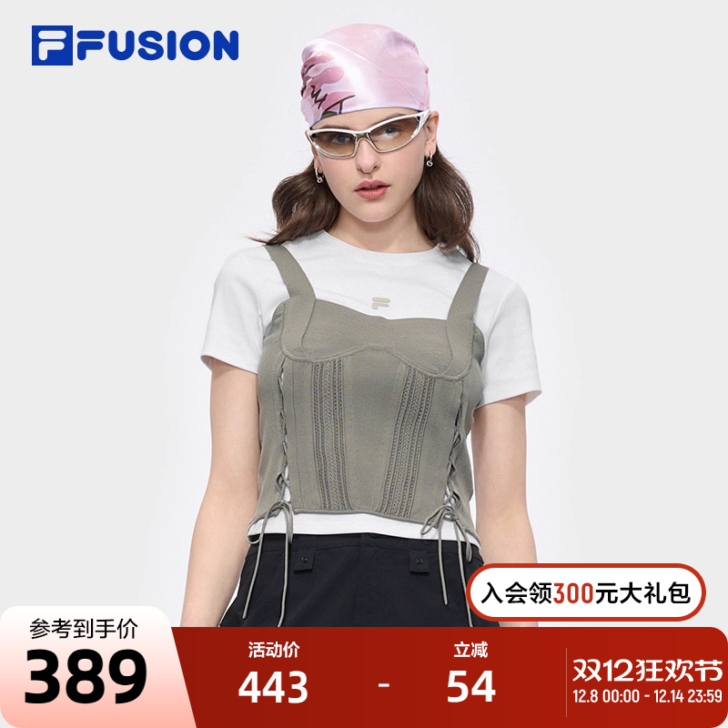 FILA斐乐潮牌女子短袖T