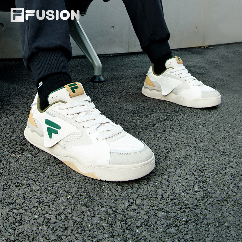 FILA FUSION斐乐潮牌男鞋KICK II滑板鞋2025春季新款时尚运动鞋