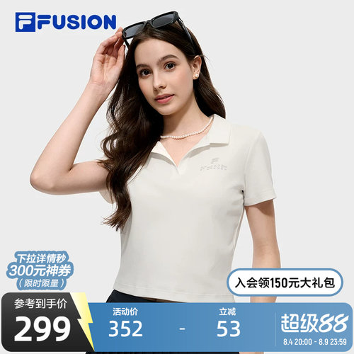 FILAFUSION斐乐女子短袖POLO