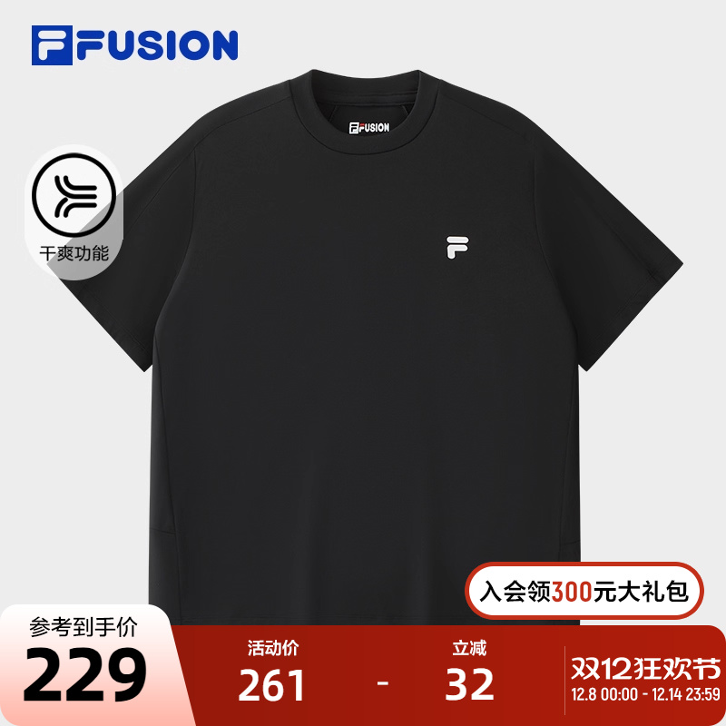 FILAFUSION斐乐潮牌针织短袖衫