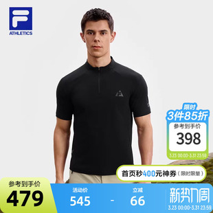 新款 T恤秋季 基础健身圆领半袖 上衣短袖 FILA 衫 斐乐官方男运动短袖