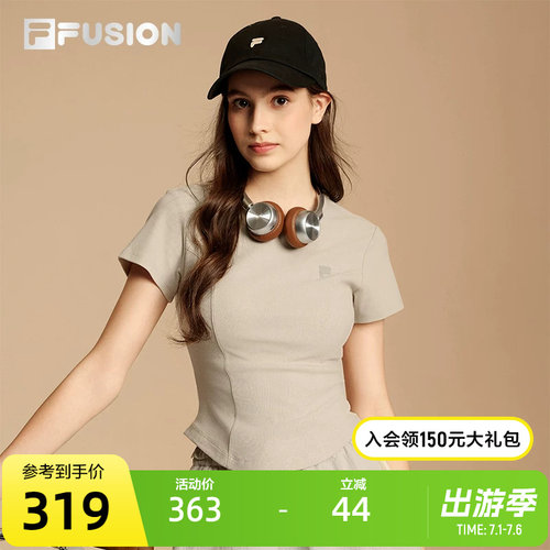 FILAFUSION斐乐女子短袖T