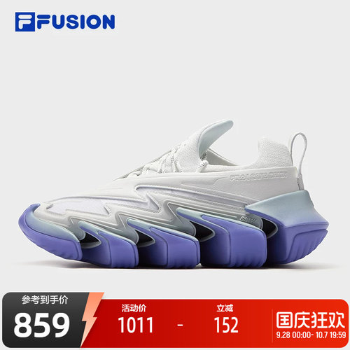 FILA FUSION斐乐潮牌SAWTOOTH未来潮鞋男秋新款锯齿鞋跑步鞋