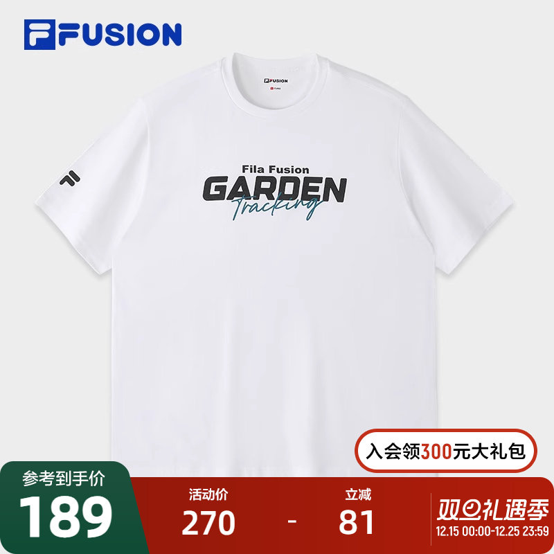 FILAFUSION斐乐男士针织短袖衫