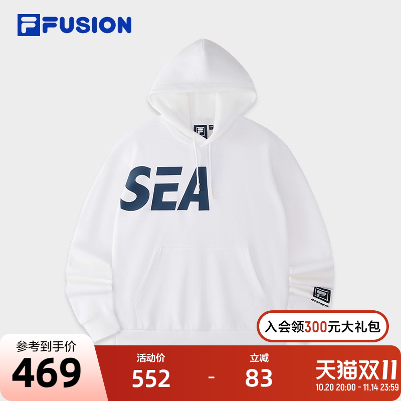 FILAFUSION斐乐针织连帽上衣