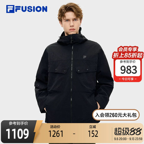 FILAFUSION斐乐男子梭织上衣