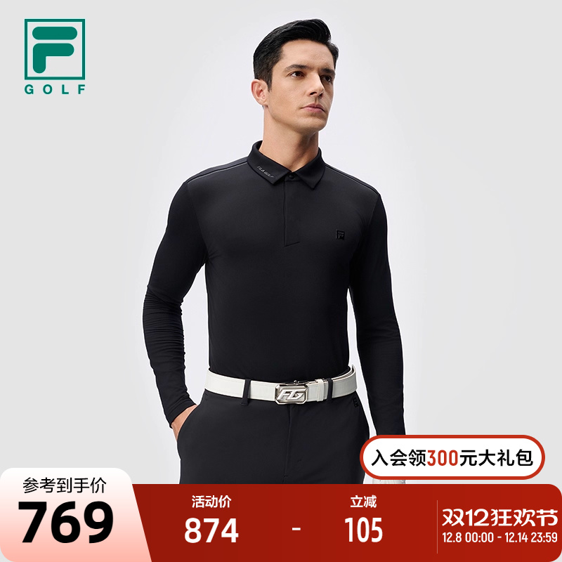 FILA斐乐男子长袖POLO