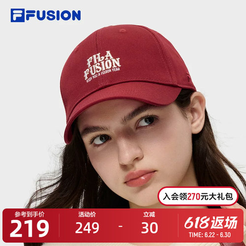 FILAFUSION斐乐情侣棒球帽