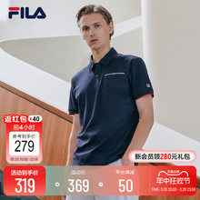 上衣男装 轻商务时尚 FILA 斐乐男子短袖 夏季 polo衫 衫 运动休闲短袖