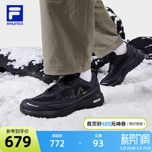 2025冬季 男鞋 新款 越野跑鞋 FILA斐乐官方柔云3 全地形运动鞋 户外鞋