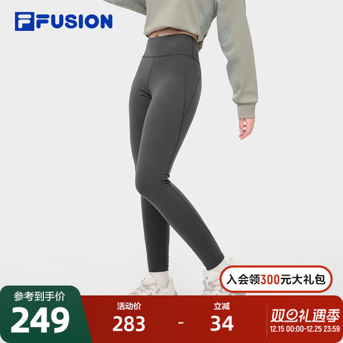 FILAFUSION斐乐针织打底裤女子