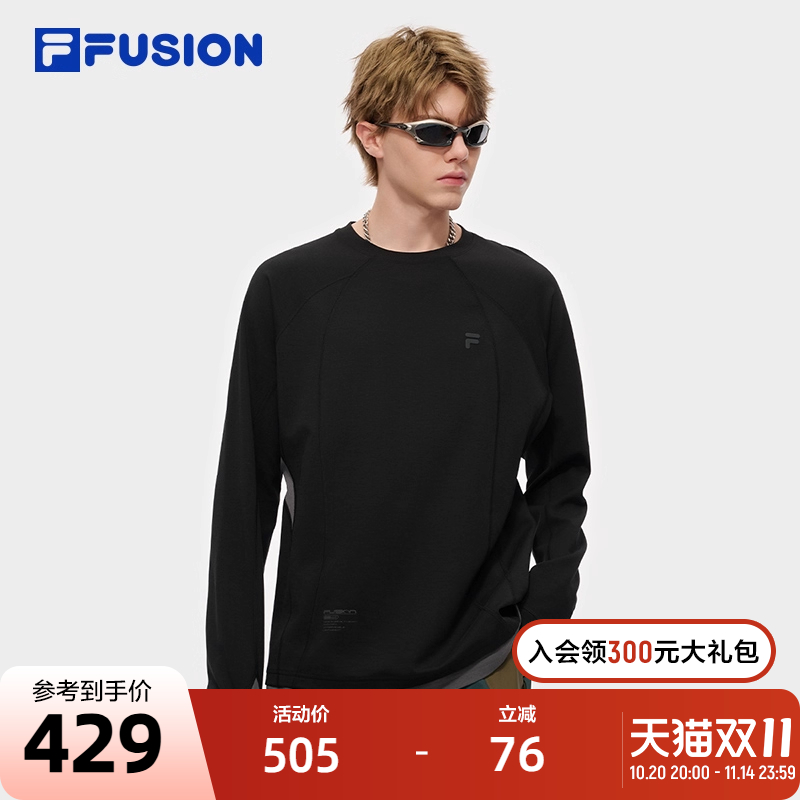FILAFUSION斐乐潮牌男长袖T恤