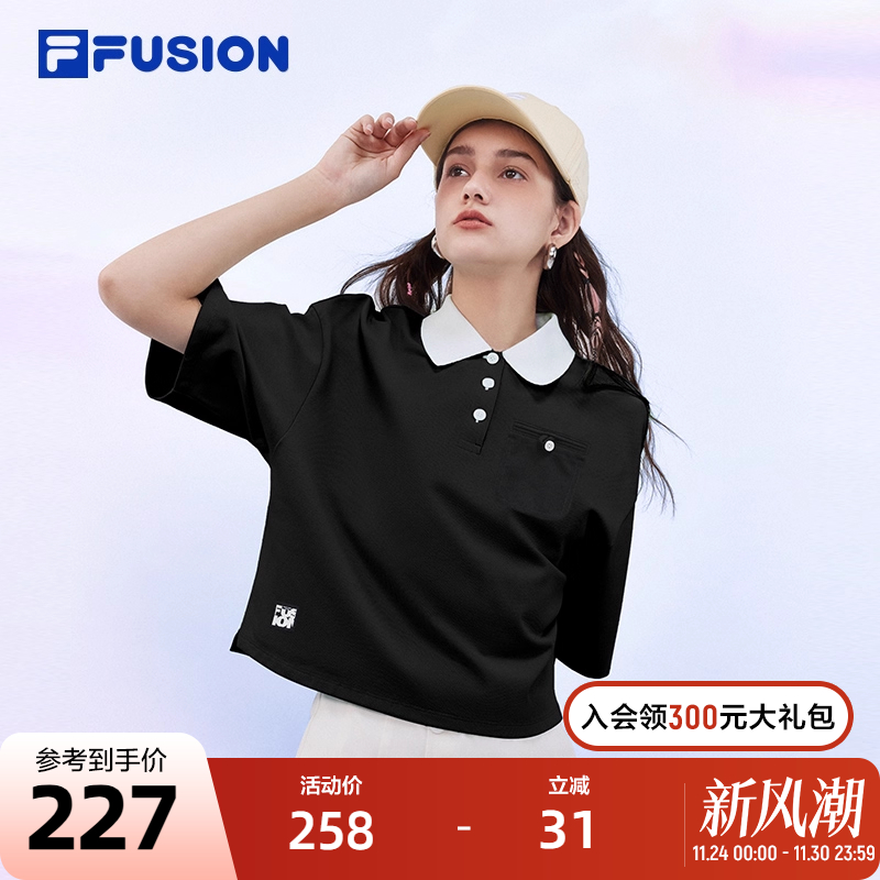 FILAFUSION斐乐女子短袖POLO