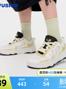 FILA FUSION斐乐潮牌女鞋WINDROUND专业滑板鞋2024秋季新款舞板鞋