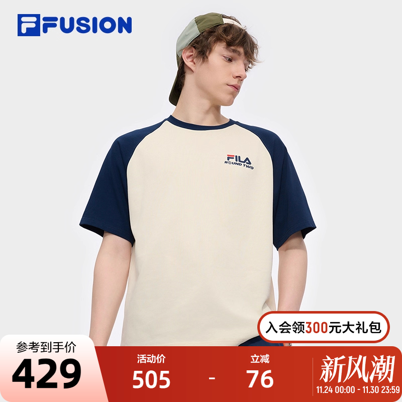 FILAFUSION斐乐中性针织短袖衫