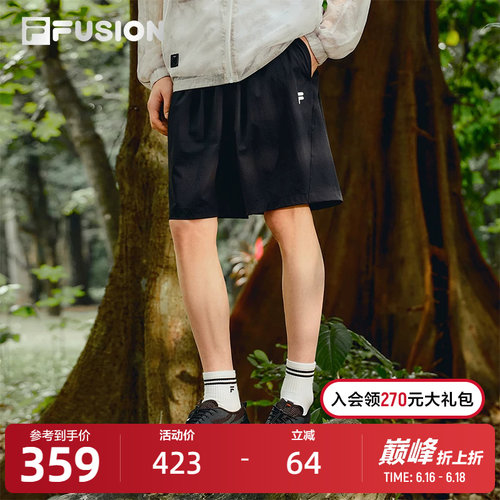 FILAFUSION斐乐男士梭织五分裤