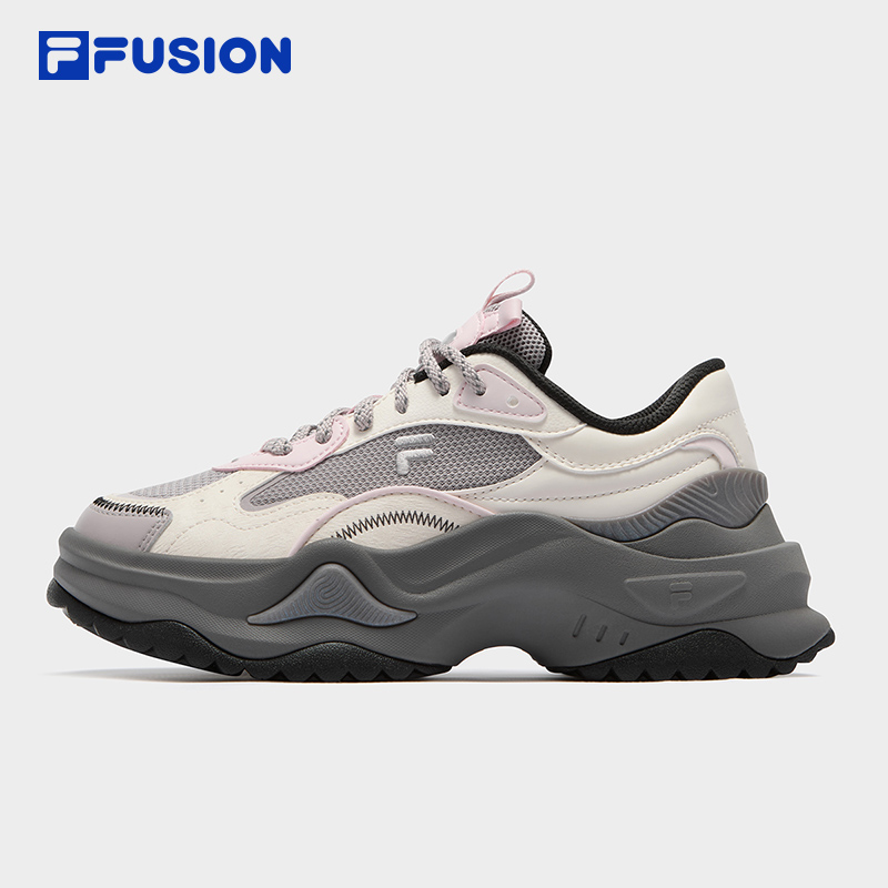 FILA FUSION斐乐潮牌女鞋BIANCO II厚底鞋2025冬季新款硬糖鞋2代