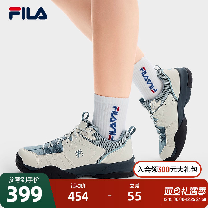 FILA斐乐乐游鞋女鞋户外休闲鞋2025夏季新款复古跑鞋薄底运动鞋