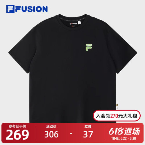 FILAFUSION斐乐潮牌针织短袖衫