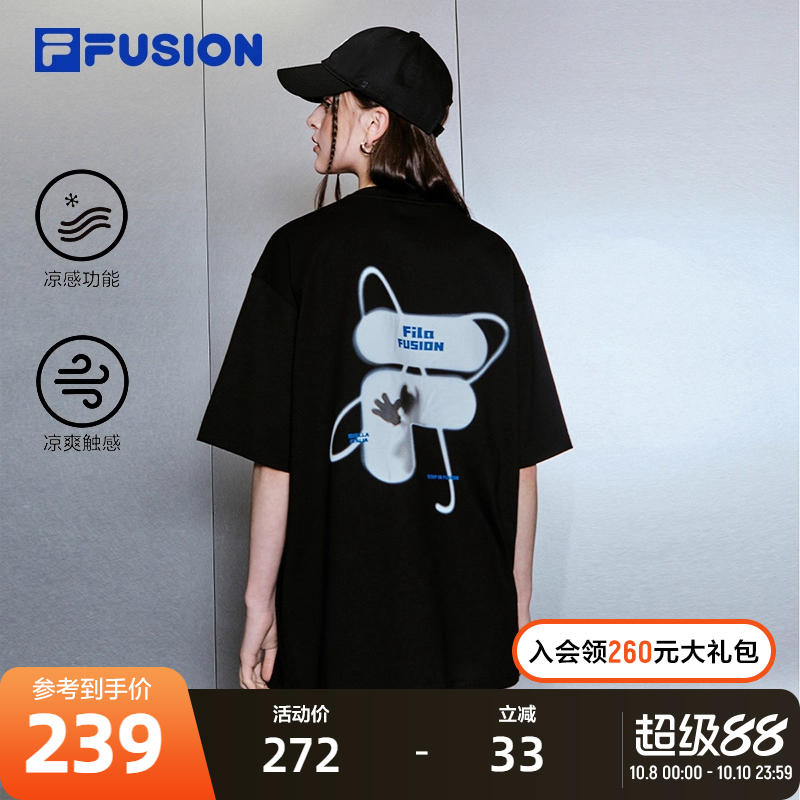 FILAFUSION斐乐短袖T情侣