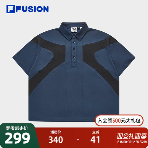 FILAFUSION斐乐男子短袖POLO