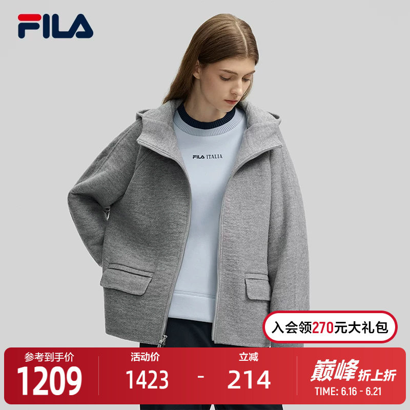 FILA斐乐女士呢子外套