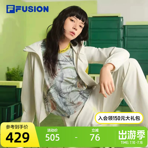 FILAFUSION斐乐潮牌针织短袖衫