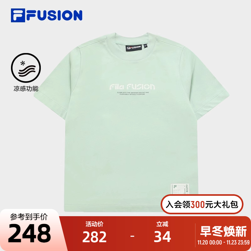 FILAFUSION斐乐短袖T女子