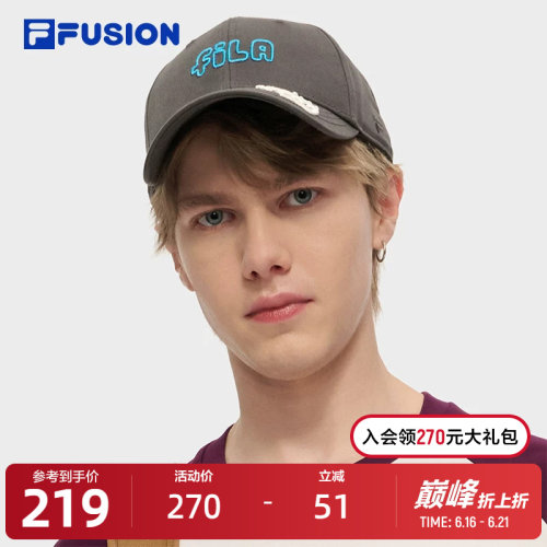 FILAFUSION斐乐情侣棒球帽