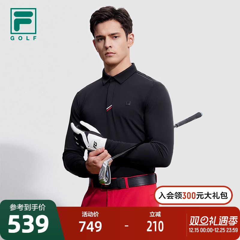 斐乐运动上衣Fila长袖POLO衫