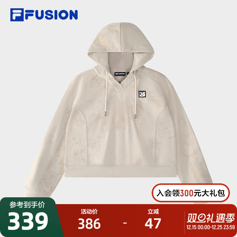 FILAFUSION斐乐女子连帽卫衣