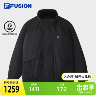 FILA FUSION斐乐潮牌棉服男2026春新款时尚休闲宽松保暖夹克外套